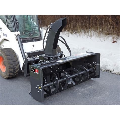 84 skid steer snow blower|snowblower for bobcat skid steer.